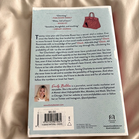 3/$20 📚 Husband Material, Emily Belden 2019 Graydon House Paperback - Picture 6 of 7